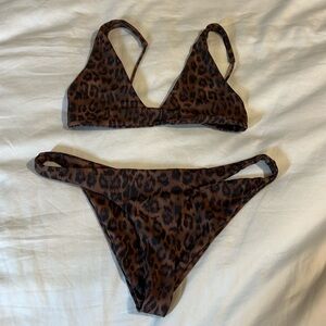 Size small Ark swimwear cheetah bikini set